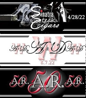 Cigar label samples of graphic design talent